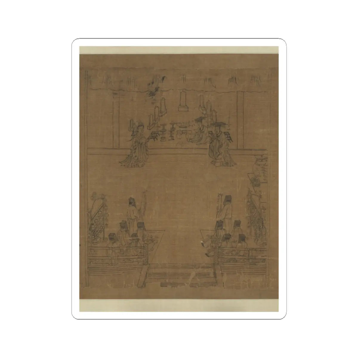 Li Gonglin - The Classic of Filial Piety - ca. 1085 v41 - STICKER Vinyl Kiss-Cut Decal
