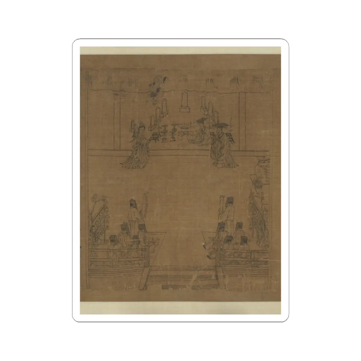Li Gonglin - The Classic of Filial Piety - ca. 1085 v41 - STICKER Vinyl Kiss-Cut Decal
