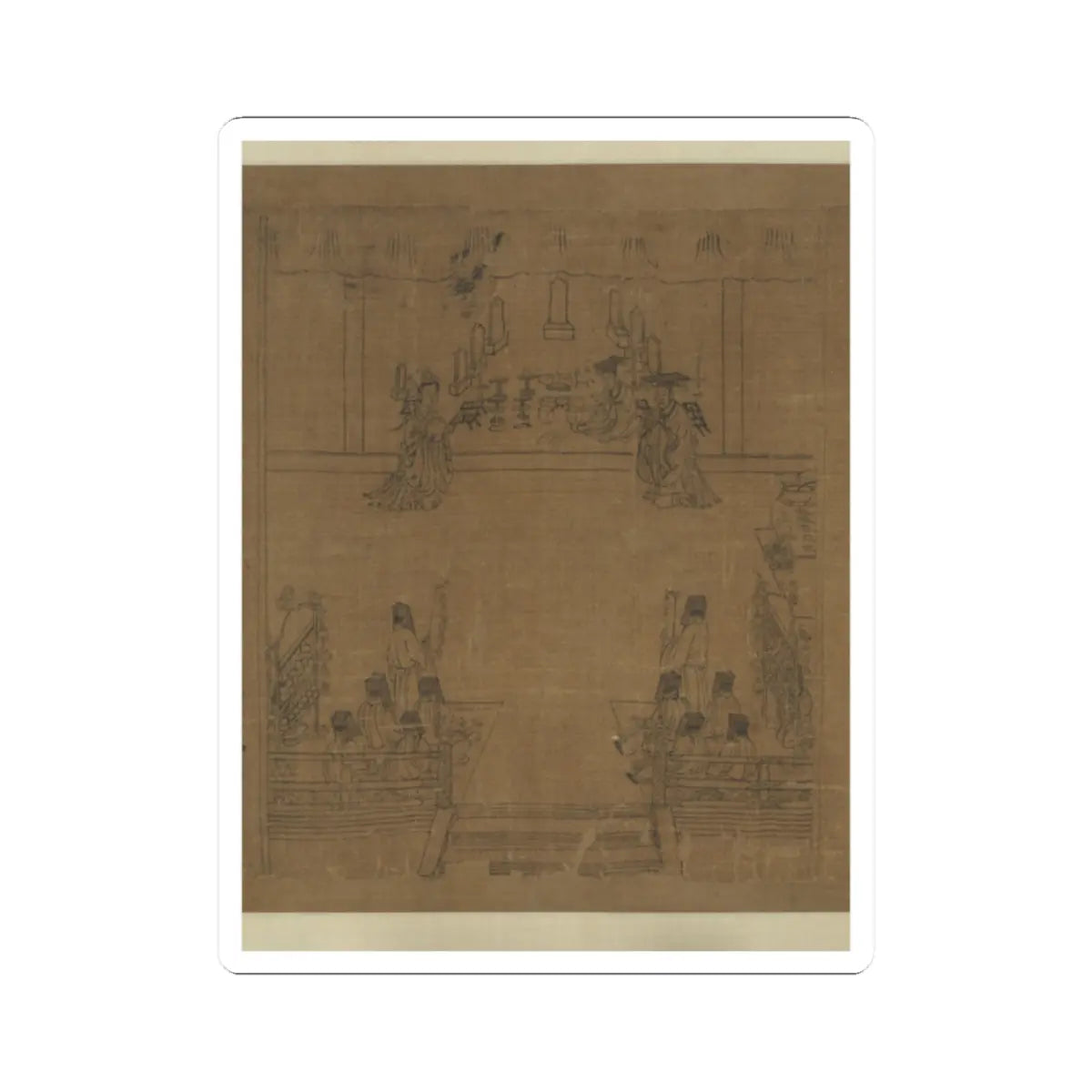 Li Gonglin - The Classic of Filial Piety - ca. 1085 v41 - STICKER Vinyl Kiss-Cut Decal