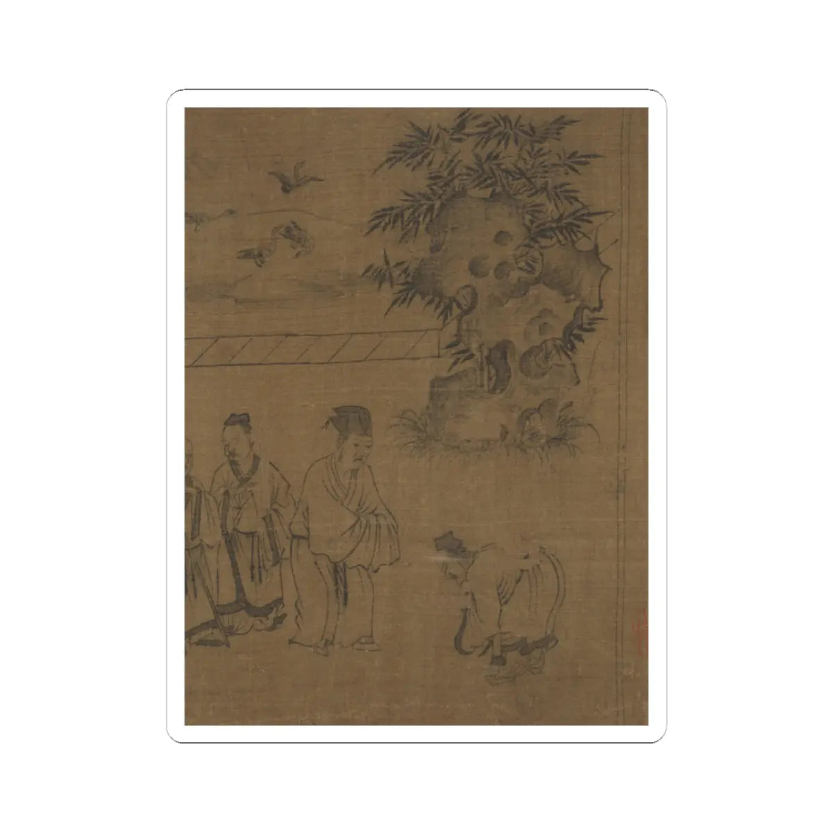 Li Gonglin - The Classic of Filial Piety - ca. 1085 v42 - STICKER Vinyl Kiss-Cut Decal