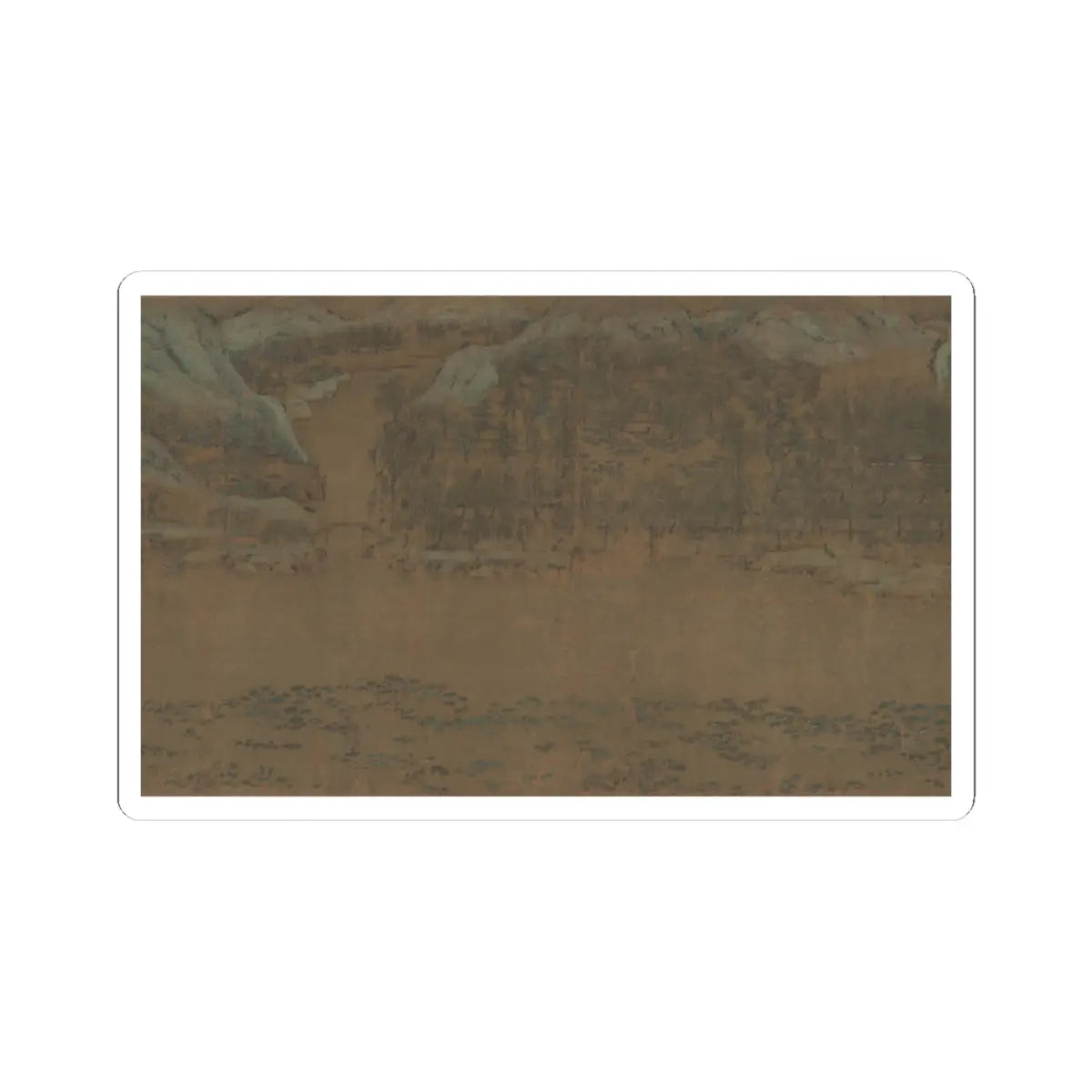 Li Jie - Fisherman's Lodge At Mount Xisai - ca. 1170 v1 - STICKER Vinyl Kiss-Cut Decal