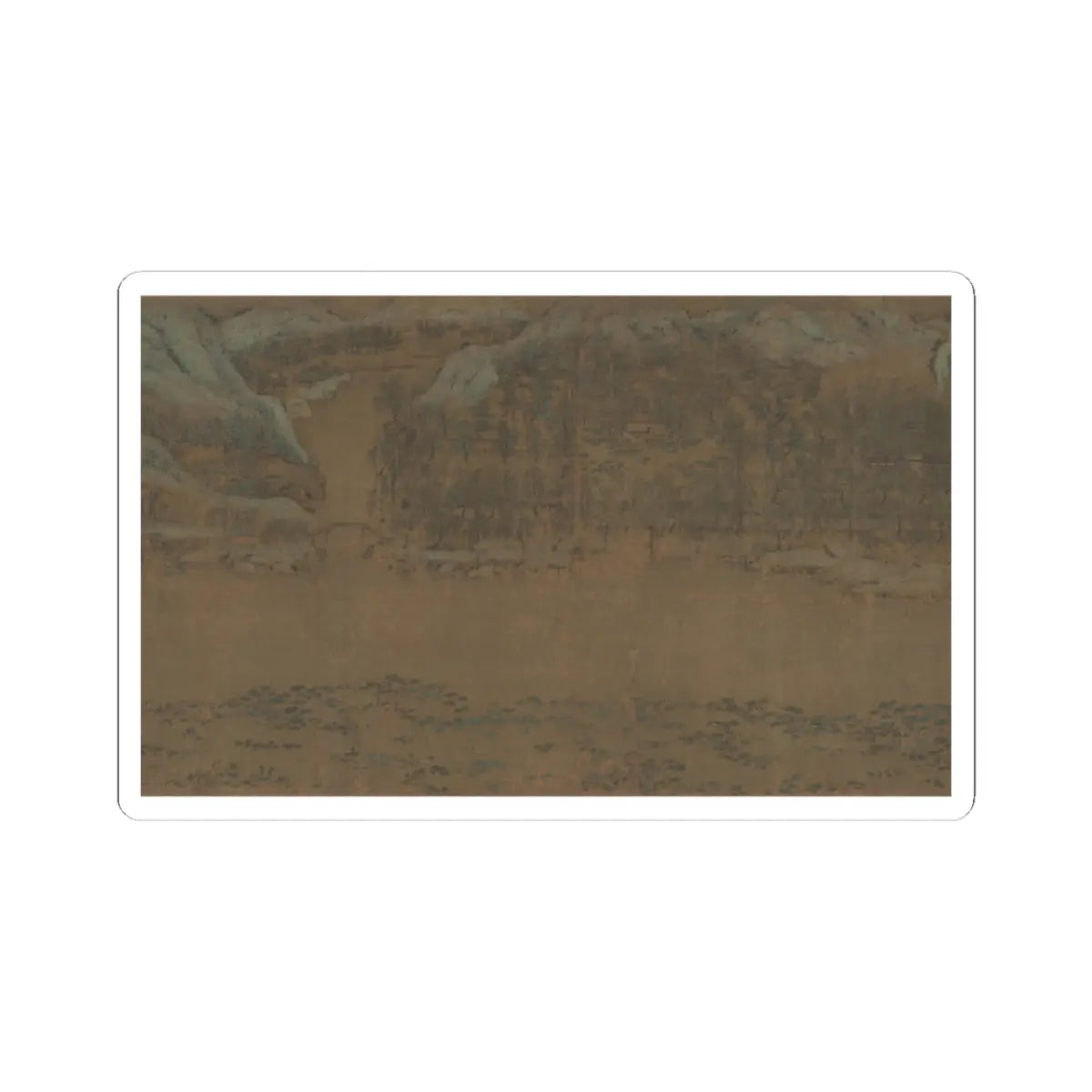 Li Jie - Fisherman's Lodge At Mount Xisai - ca. 1170 v1 - STICKER Vinyl Kiss-Cut Decal
