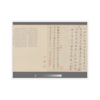 Li Jie - Fisherman's Lodge At Mount Xisai - ca. 1170 v28 - STICKER Vinyl Kiss-Cut Decal