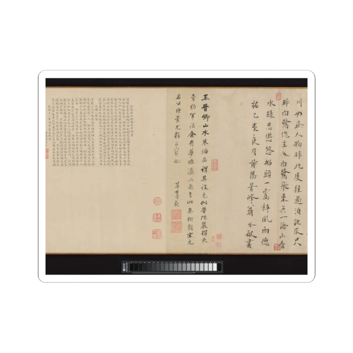 Li Jie - Fisherman's Lodge At Mount Xisai - ca. 1170 v28 - STICKER Vinyl Kiss-Cut Decal