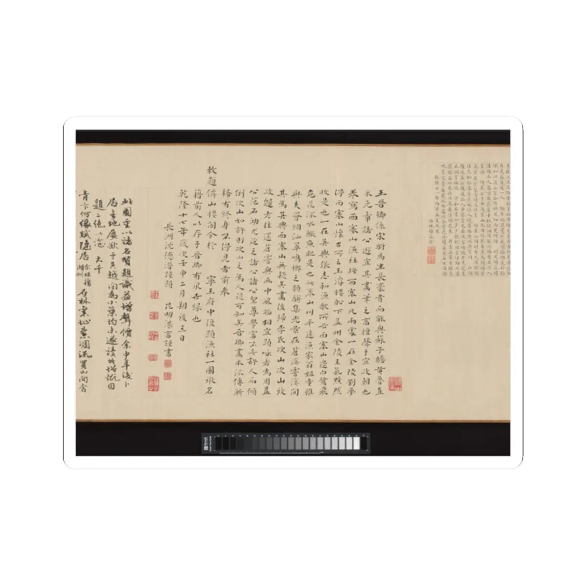 Li Jie - Fisherman's Lodge At Mount Xisai - ca. 1170 v29 - STICKER Vinyl Kiss-Cut Decal