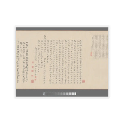 Li Jie - Fisherman's Lodge At Mount Xisai - ca. 1170 v29 - STICKER Vinyl Kiss-Cut Decal