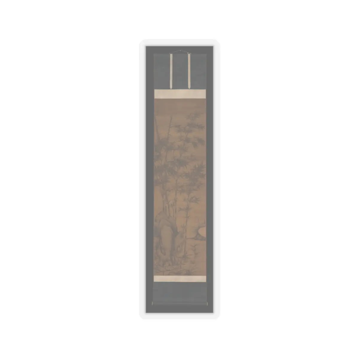 Li Kan - Bamboo and rocks - dated 1318 v3 - STICKER Vinyl Kiss-Cut Decal