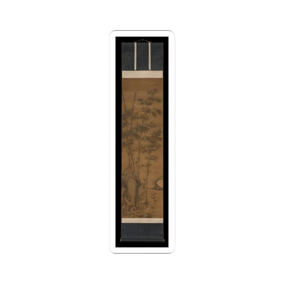Li Kan - Bamboo and rocks - dated 1318 v3 - STICKER Vinyl Kiss-Cut Decal