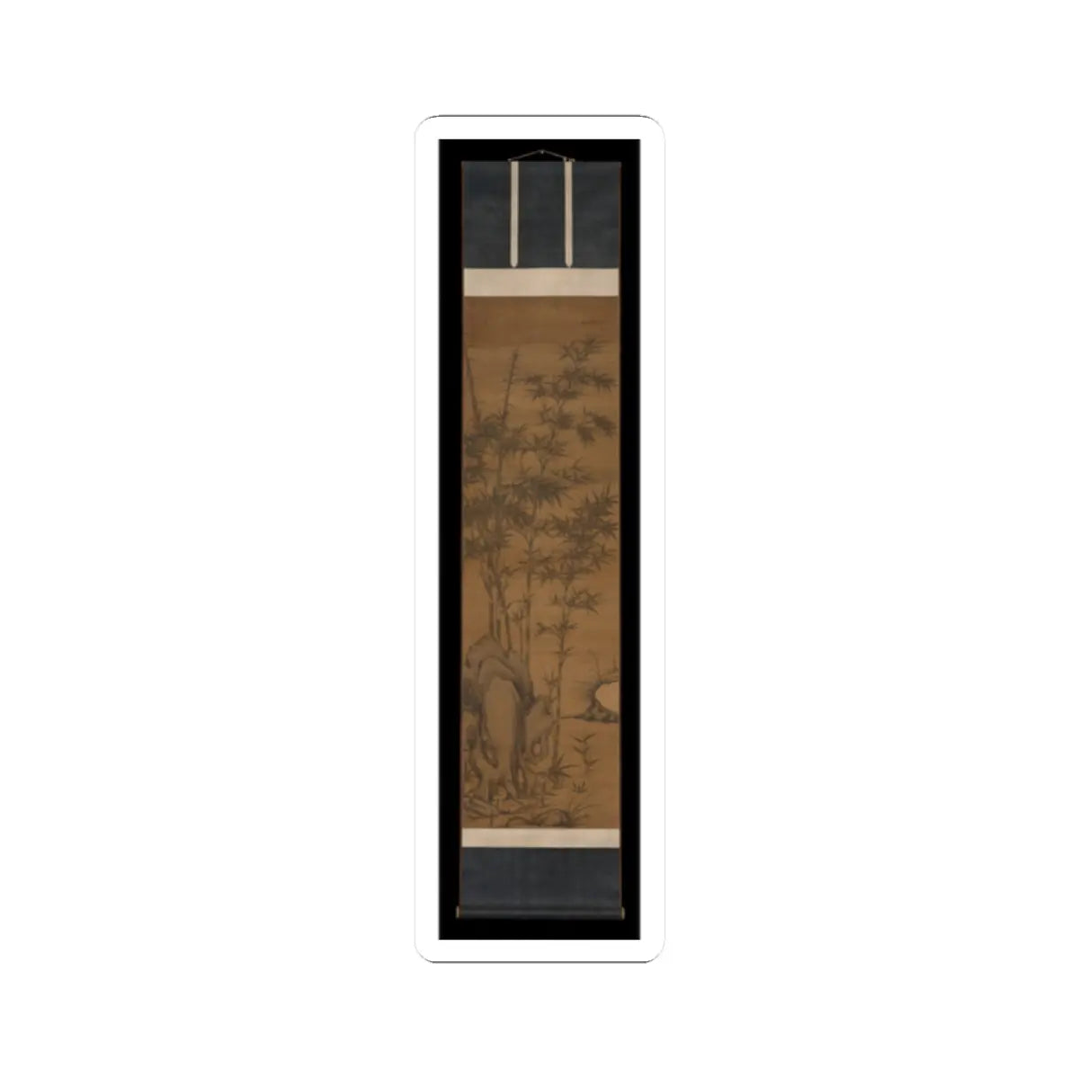 Li Kan - Bamboo and rocks - dated 1318 v3 - STICKER Vinyl Kiss-Cut Decal