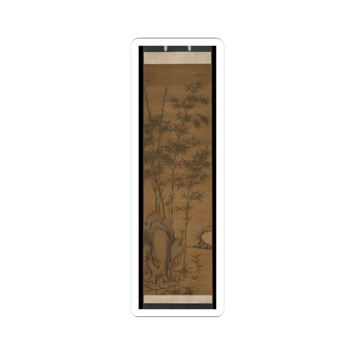 Li Kan - Bamboo and rocks - dated 1318 v6 - STICKER Vinyl Kiss-Cut Decal