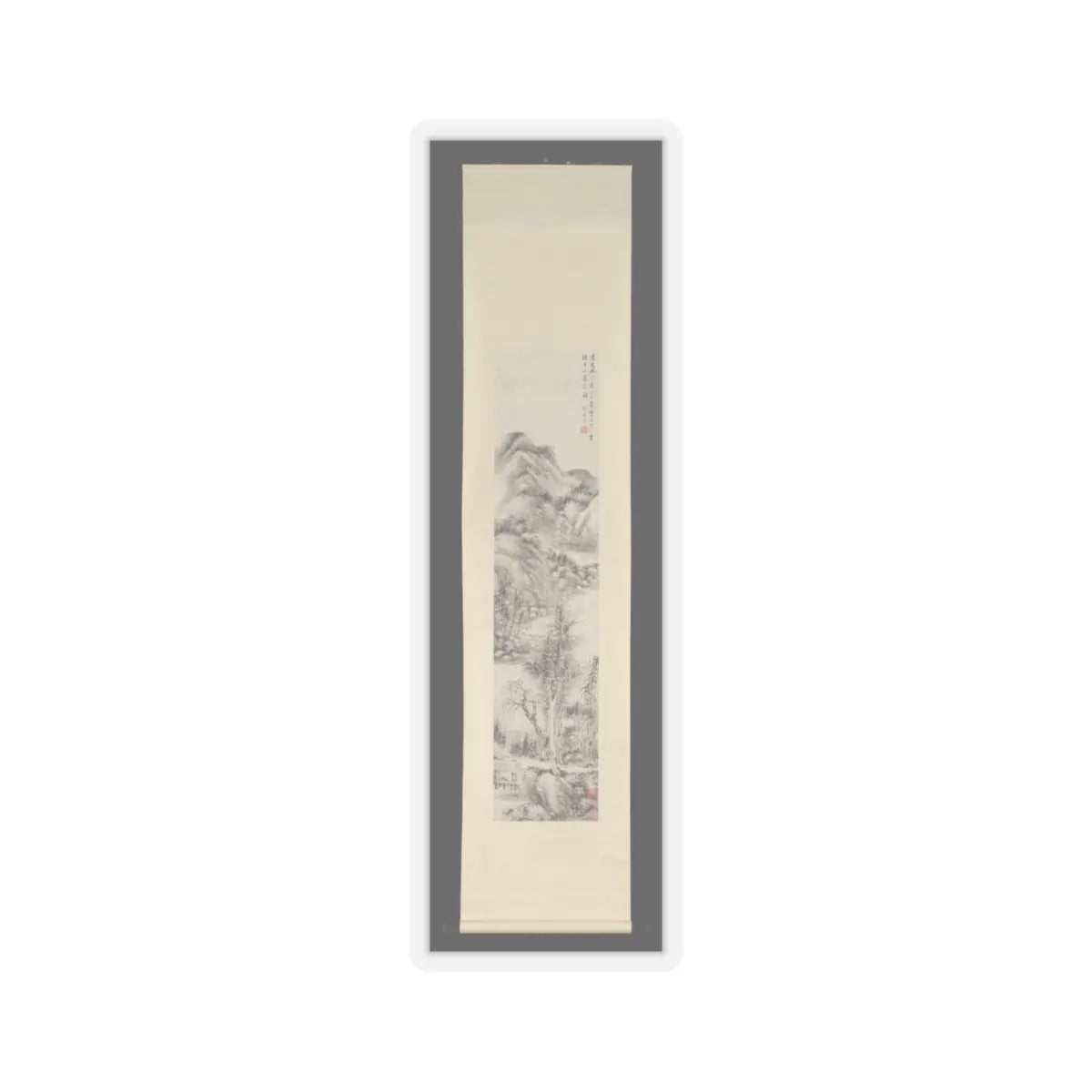 Li Xiuyi - Landscape - dated 1843 v2 - STICKER Vinyl Kiss-Cut Decal