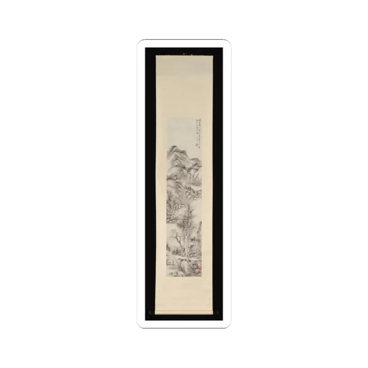 Li Xiuyi - Landscape - dated 1843 v2 - STICKER Vinyl Kiss-Cut Decal