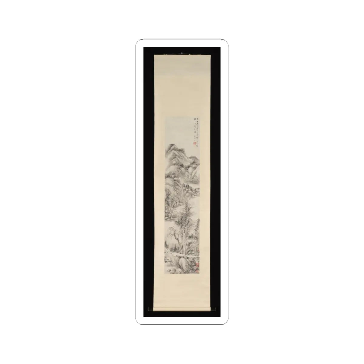 Li Xiuyi - Landscape - dated 1843 v2 - STICKER Vinyl Kiss-Cut Decal