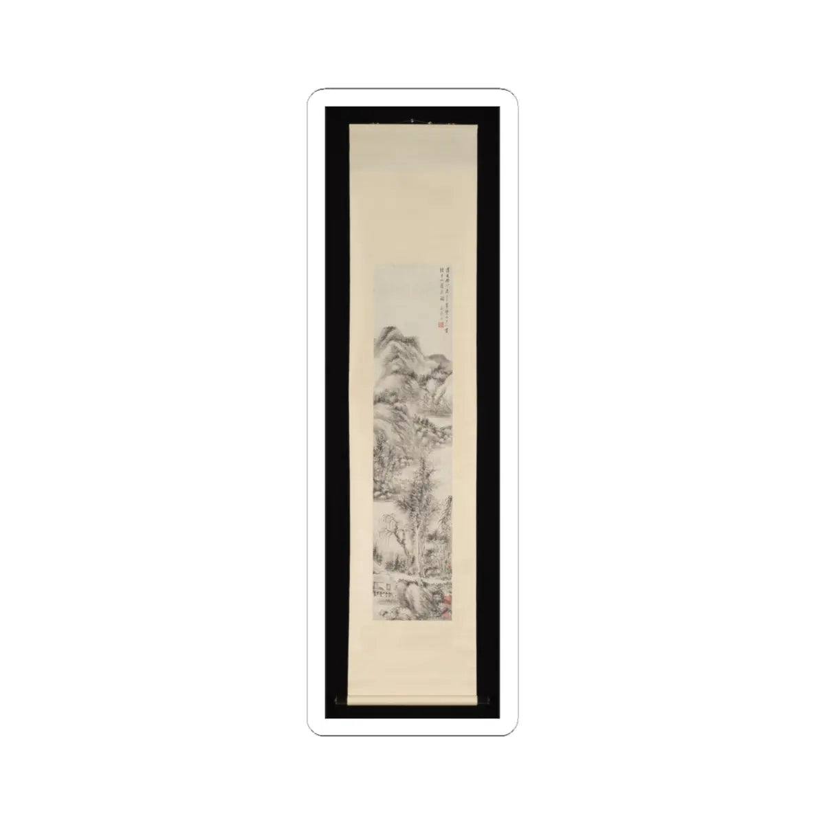 Li Xiuyi - Landscape - dated 1843 v2 - STICKER Vinyl Kiss-Cut Decal