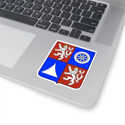 Liberec Region CoA CZ (Czech Republic) (Coat of Arms) STICKER Vinyl Kiss-Cut Decal - The Sticker Space
