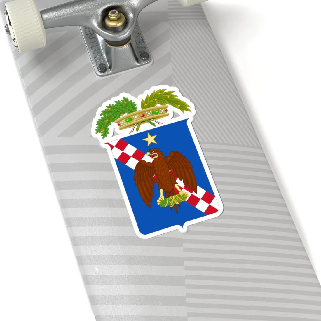 Libero consorzio comunale di Ragusa-Stemma alt (Italy) (Coat of Arms) STICKER Vinyl Kiss-Cut Decal - The Sticker Space