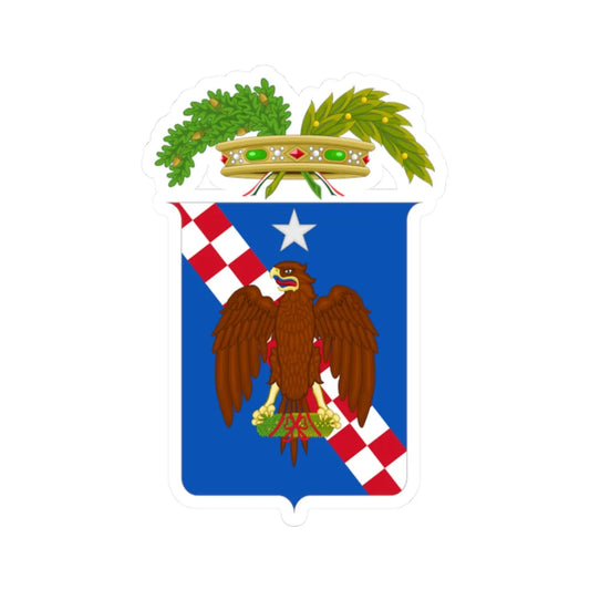 Libero consorzio comunale di Ragusa-Stemma (Italy) (Coat of Arms) STICKER Vinyl Kiss-Cut Decal 2 Inch White - The Sticker Space