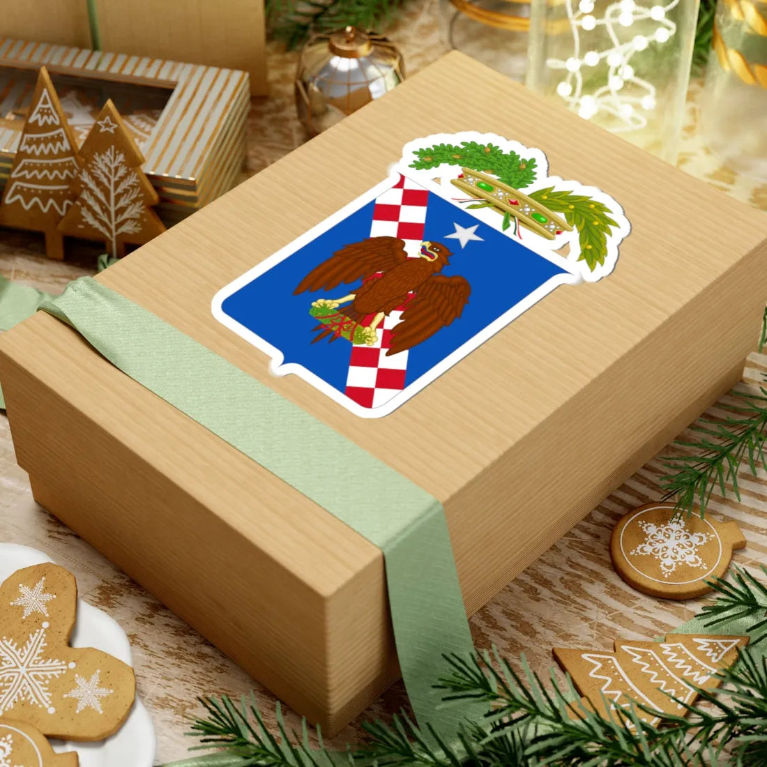 Libero consorzio comunale di Ragusa-Stemma (Italy) (Coat of Arms) STICKER Vinyl Kiss-Cut Decal - The Sticker Space