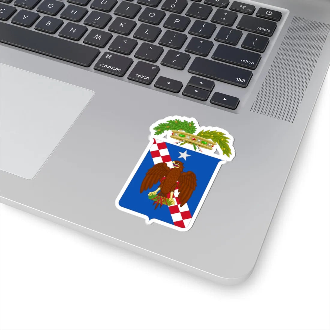 Libero consorzio comunale di Ragusa-Stemma (Italy) (Coat of Arms) STICKER Vinyl Kiss-Cut Decal - The Sticker Space