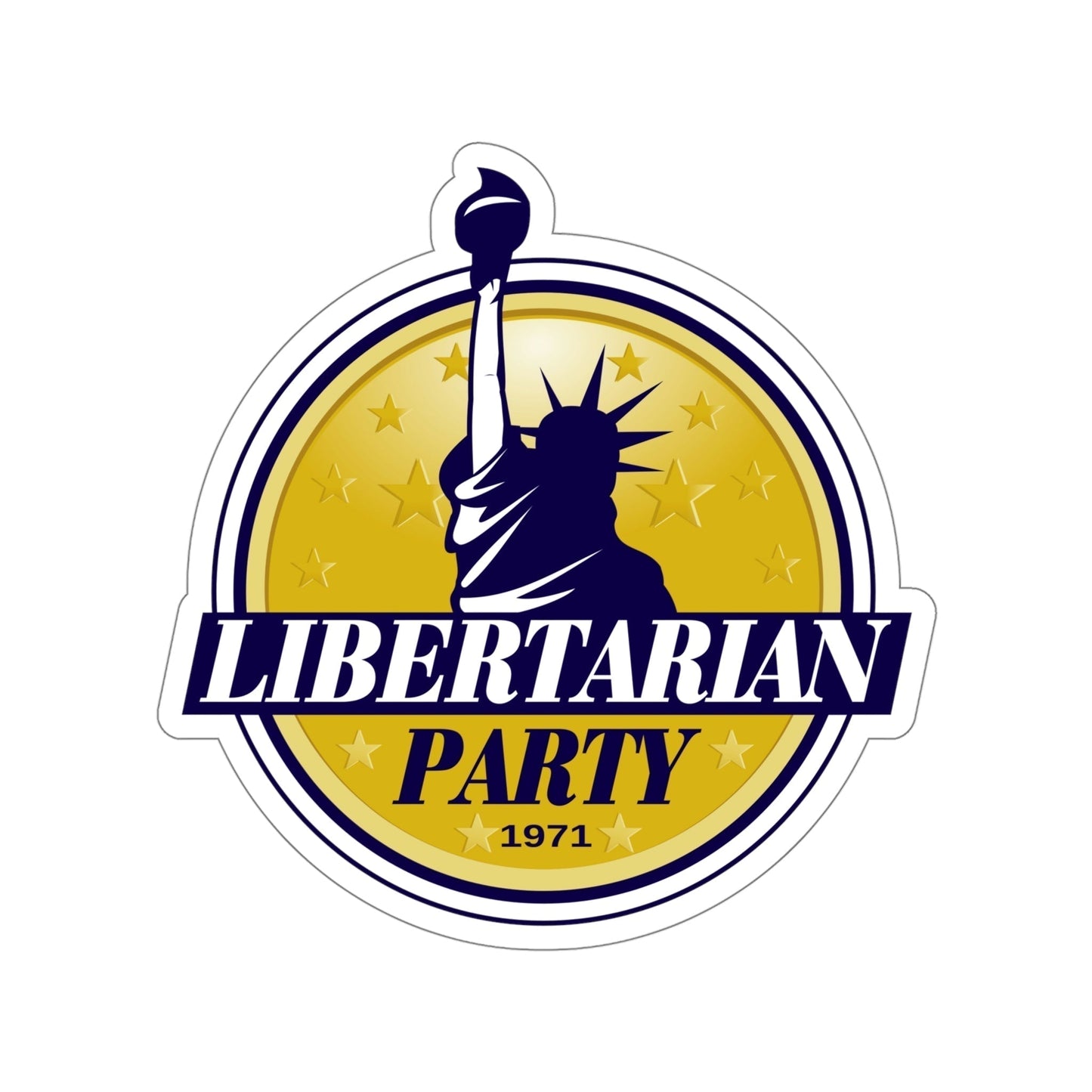 Libertarian Party v2 STICKER Vinyl Die-Cut Decal-5 Inch-The Sticker Space