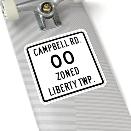 Liberty Township Knox County Ohio route shield template (Ohio) (Road Sign) STICKER Vinyl Kiss-Cut Decal - The Sticker Space