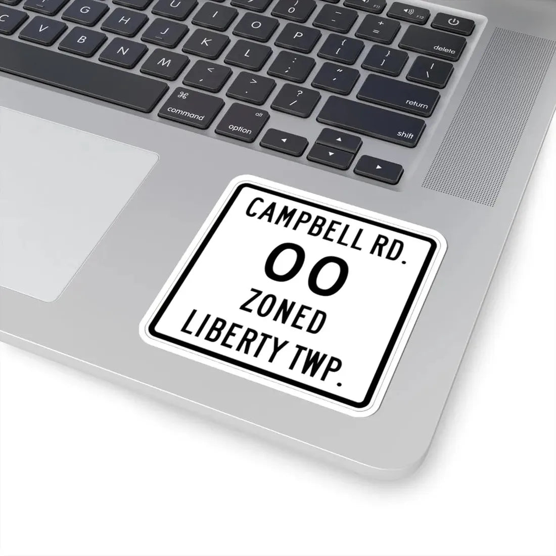 Liberty Township Knox County Ohio route shield template (Ohio) (Road Sign) STICKER Vinyl Kiss-Cut Decal - The Sticker Space