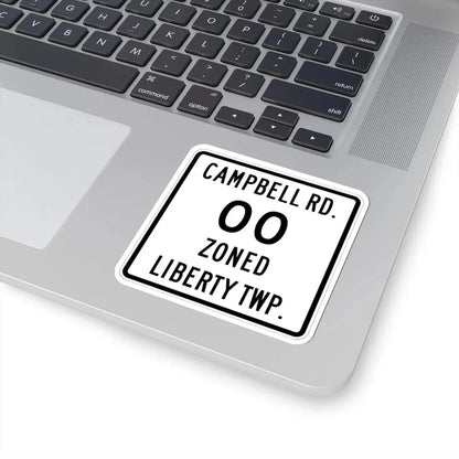 Liberty Township Knox County Ohio route shield template (Ohio) (Road Sign) STICKER Vinyl Kiss-Cut Decal - The Sticker Space