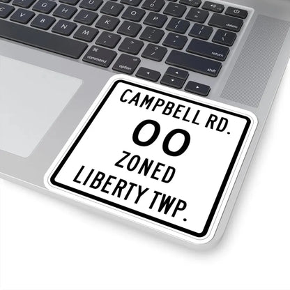 Liberty Township Knox County Ohio route shield template (Ohio) (Road Sign) STICKER Vinyl Kiss-Cut Decal - The Sticker Space