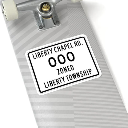Liberty Township Knox County Ohio route shield template wide (Ohio) (Road Sign) STICKER Vinyl Kiss-Cut Decal - The Sticker Space