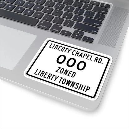 Liberty Township Knox County Ohio route shield template wide (Ohio) (Road Sign) STICKER Vinyl Kiss-Cut Decal - The Sticker Space