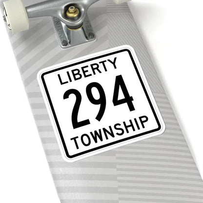 Liberty Township Route 294 Logan County Ohio (Ohio) (Road Sign) STICKER Vinyl Kiss-Cut Decal - The Sticker Space