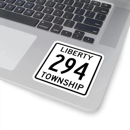 Liberty Township Route 294 Logan County Ohio (Ohio) (Road Sign) STICKER Vinyl Kiss-Cut Decal - The Sticker Space
