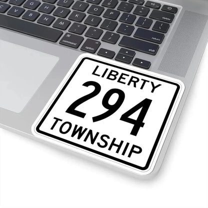 Liberty Township Route 294 Logan County Ohio (Ohio) (Road Sign) STICKER Vinyl Kiss-Cut Decal - The Sticker Space