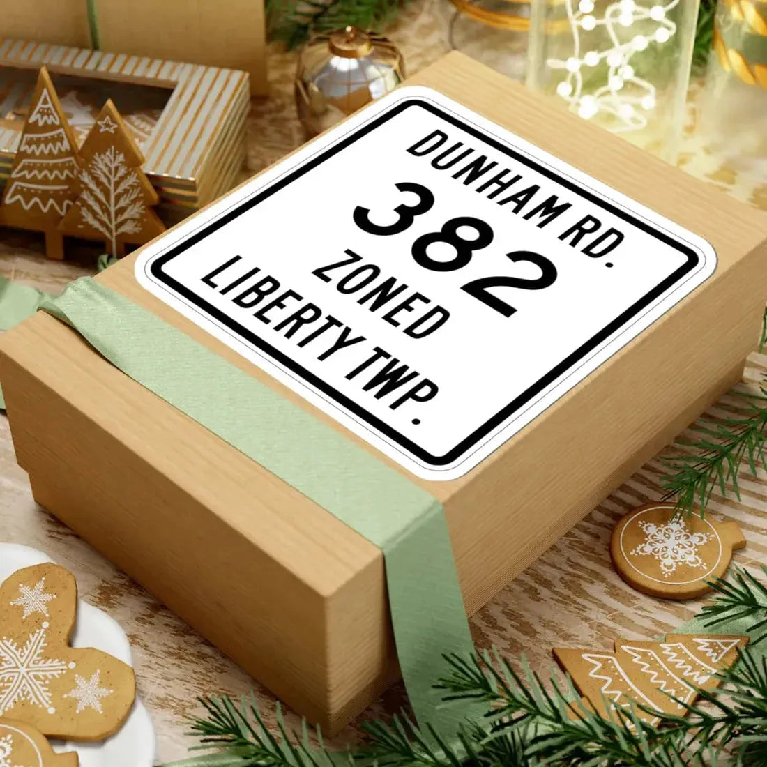 Liberty Township Route 382 Knox County Ohio (Ohio) (Road Sign) STICKER Vinyl Kiss-Cut Decal - The Sticker Space