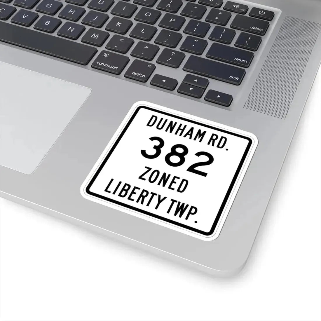 Liberty Township Route 382 Knox County Ohio (Ohio) (Road Sign) STICKER Vinyl Kiss-Cut Decal - The Sticker Space