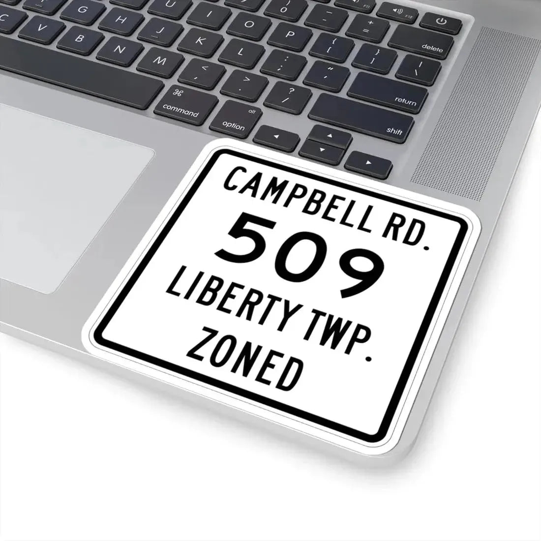 Liberty Township Route 509 Knox County Ohio (Ohio) (Road Sign) STICKER Vinyl Kiss-Cut Decal - The Sticker Space