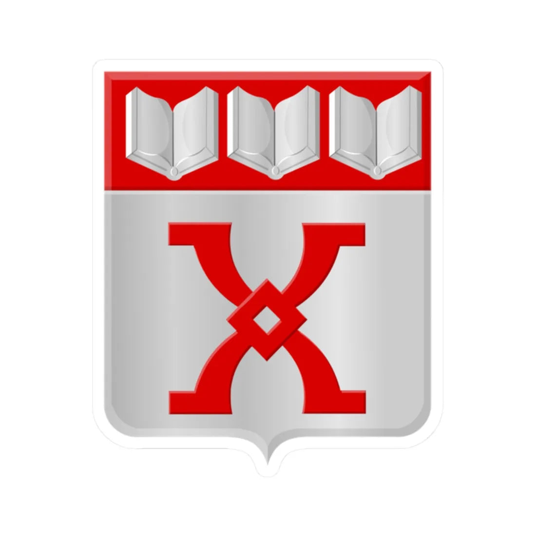 Libin wapen (Belgium) (Coat of Arms) STICKER Vinyl Kiss-Cut Decal 2 Inch White - The Sticker Space