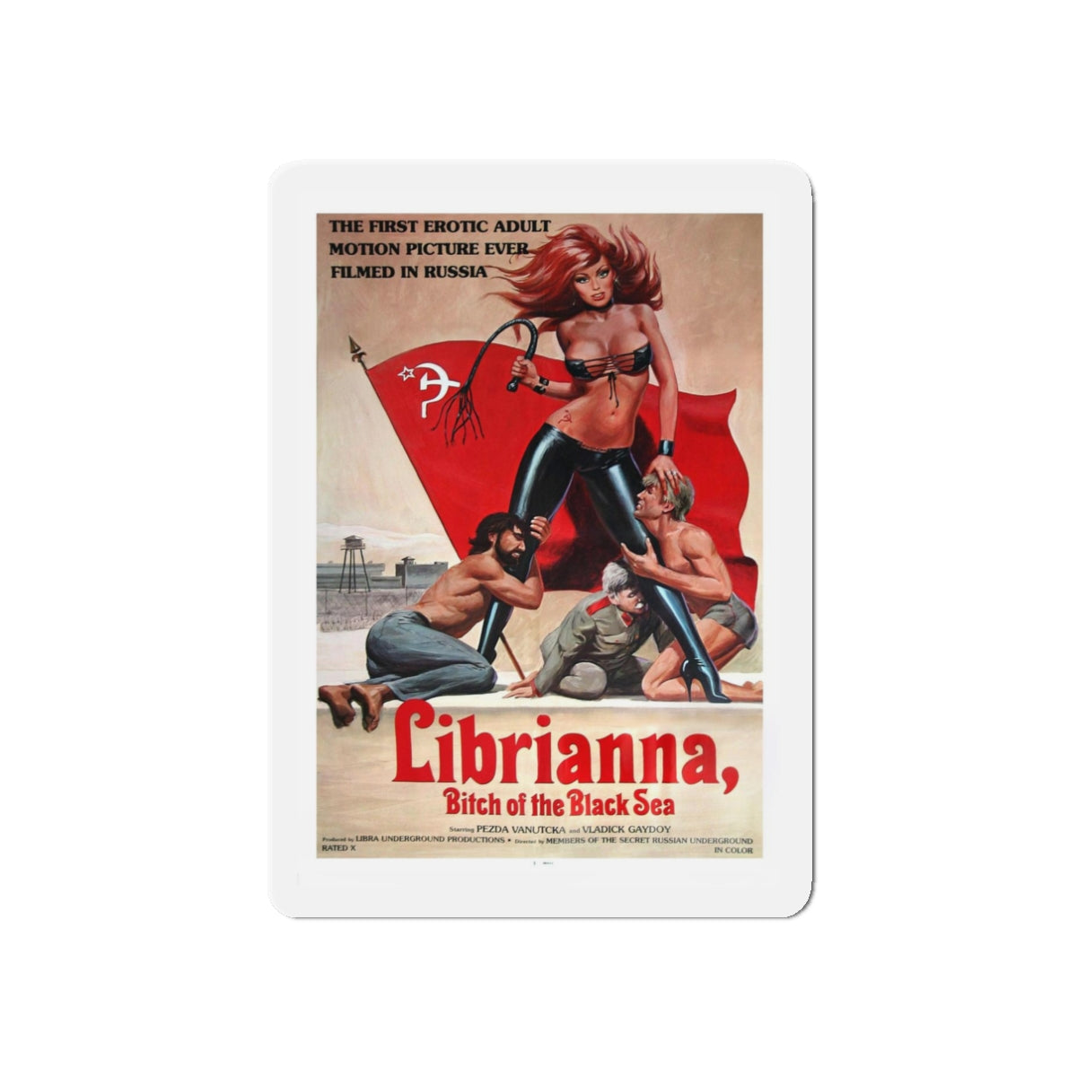 LIBRIANNA, BITCH OF THE BLACK SEA 1979 Movie Poster - Refrigerator Magnet-3" x 3"-The Sticker Space