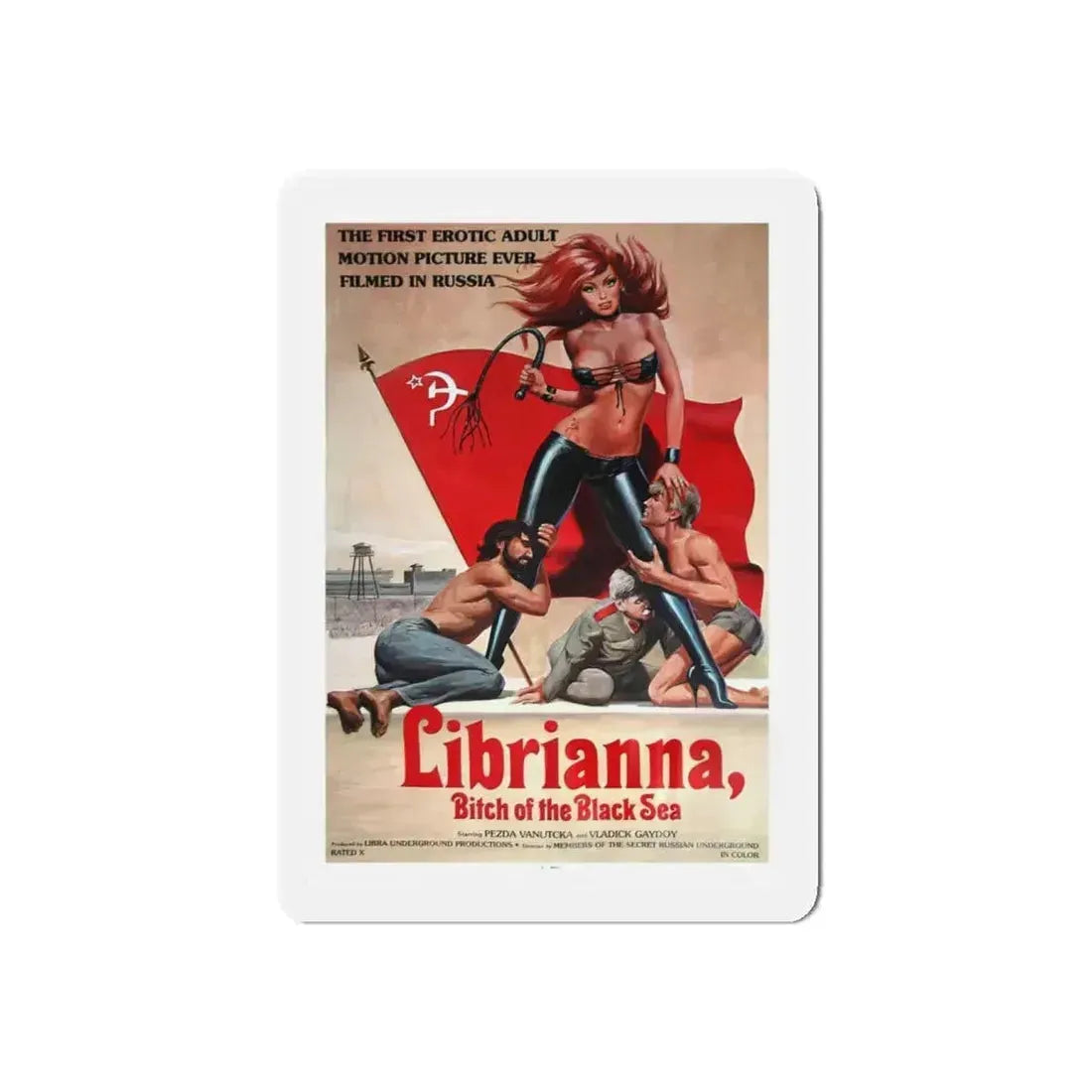 LIBRIANNA, BITCH OF THE BLACK SEA 1979 Movie Poster - Refrigerator Magnet 4 Inch Die-Cut - The Sticker Space