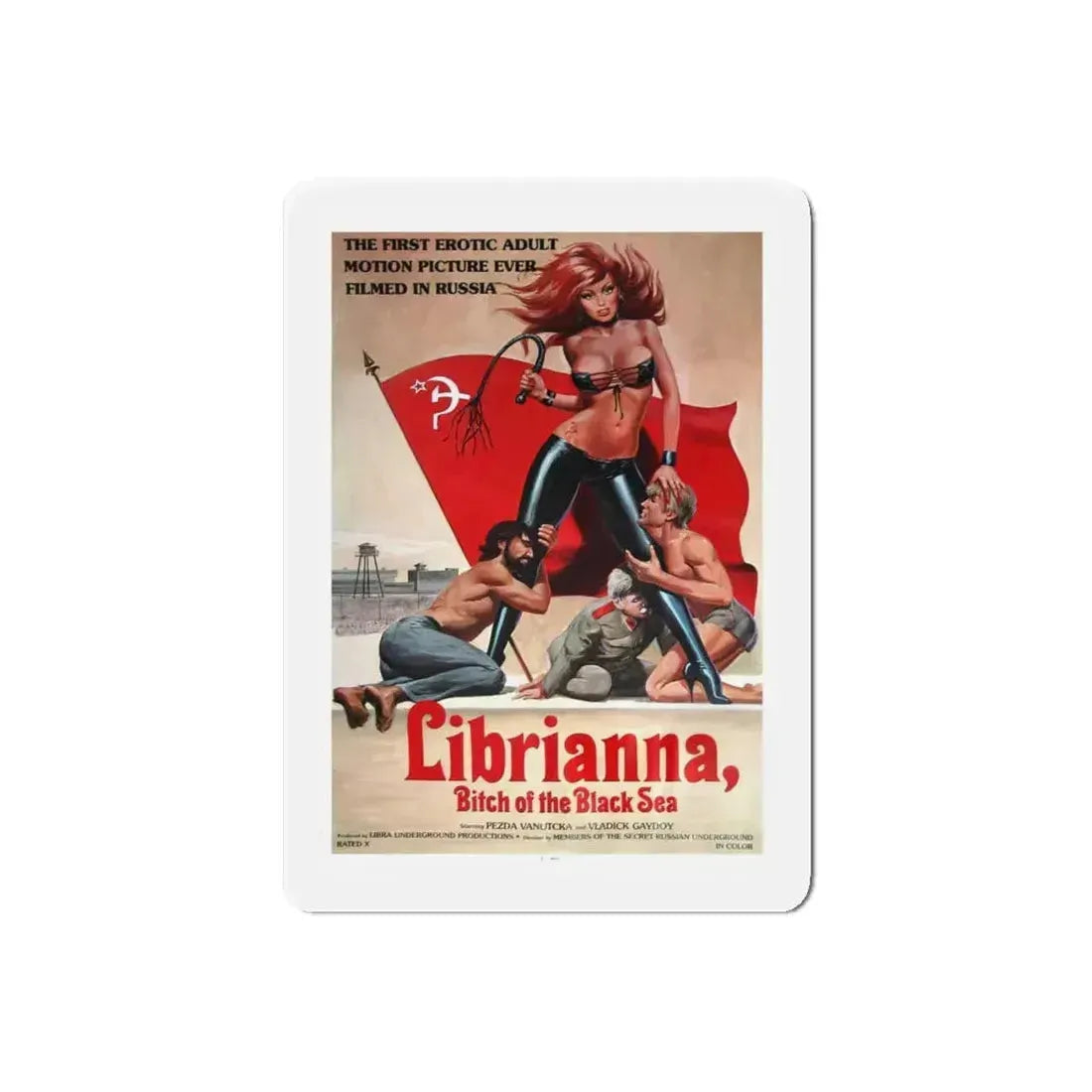 LIBRIANNA, BITCH OF THE BLACK SEA 1979 Movie Poster - Refrigerator Magnet 6 Inch Die-Cut - The Sticker Space