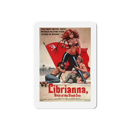LIBRIANNA, BITCH OF THE BLACK SEA 1979 Movie Poster - Refrigerator Magnet 6 Inch Die-Cut - The Sticker Space