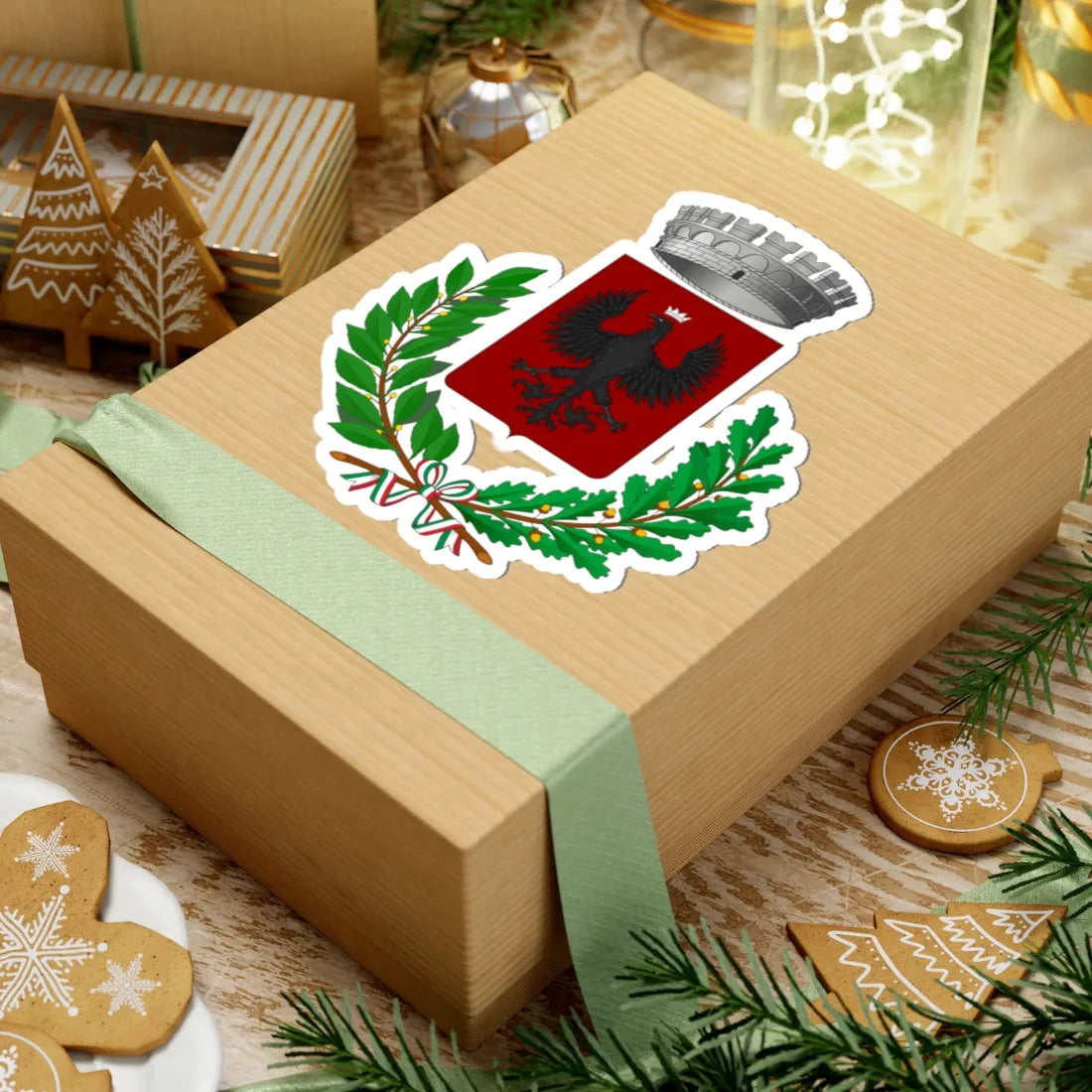 Librizzi ME-Stemma (Italy) (Coat of Arms) STICKER Vinyl Kiss-Cut Decal - The Sticker Space