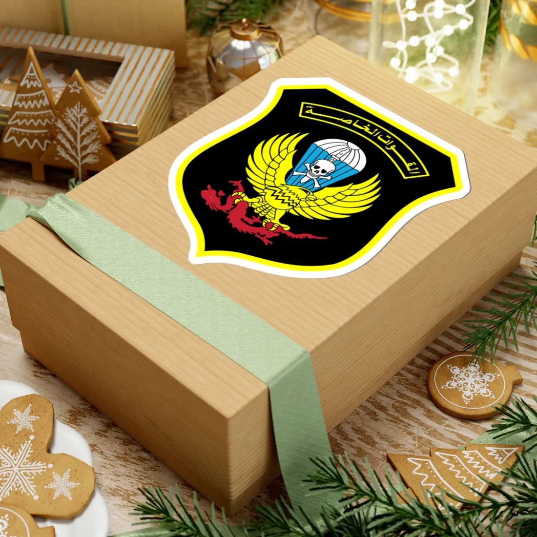 Libyan Special Forces Emblem (Libya) (Coat of Arms) STICKER Vinyl Kiss-Cut Decal - The Sticker Space