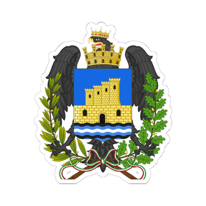 Licata-Stemma (Italy) (Coat of Arms) STICKER Vinyl Kiss-Cut Decal 6 Inch White - The Sticker Space