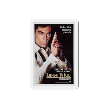 Licence to Kill 1989 Movie Poster Die-Cut Magnet-2" x 2"-The Sticker Space