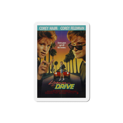 License to Drive 1988 Movie Poster Die-Cut Magnet-2" x 2"-The Sticker Space