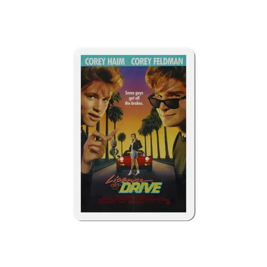 License to Drive 1988 Movie Poster Refrigerator Magnet 2 Inch - The Sticker Space