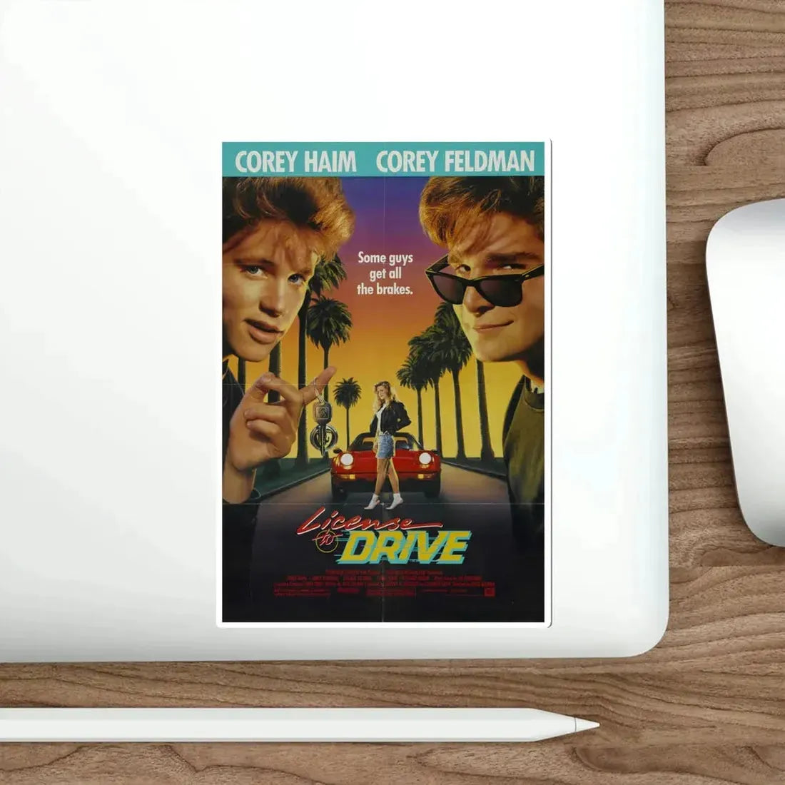 License to Drive 1988 Movie Poster STICKER Vinyl Die-Cut Decal - The Sticker Space