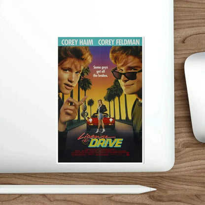 License to Drive 1988 Movie Poster STICKER Vinyl Die-Cut Decal - The Sticker Space