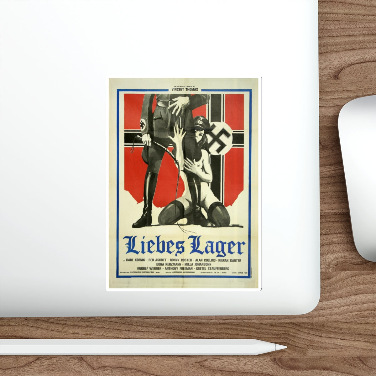 LIEBES LAGER 1976 Movie Poster STICKER Vinyl Die-Cut Decal-The Sticker Space